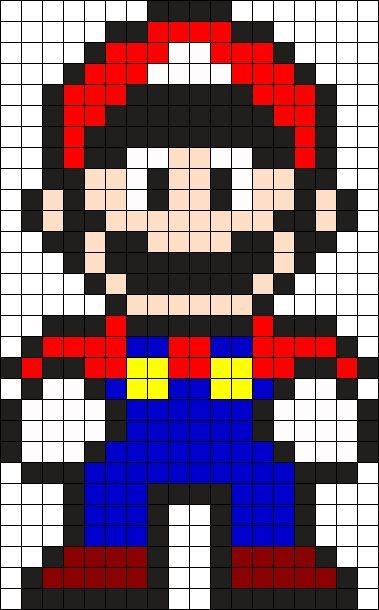23 idées de dessins Pixel art Mario à colorier 17 23 idées de dessins Pixel art Mario à colorier 17