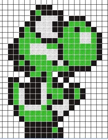 23 idées de dessins Pixel art Mario à colorier 18