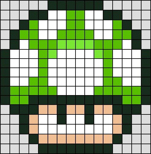 23 idées de dessins Pixel art Mario à colorier 20