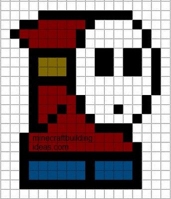 23 idées de dessins Pixel art Mario à colorier 33