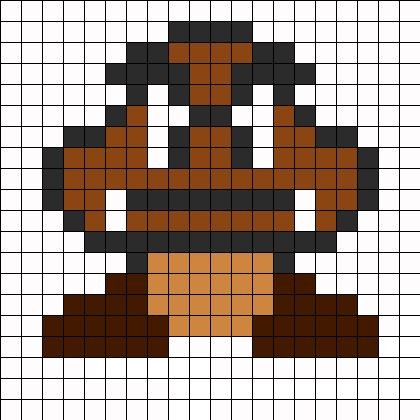 23 idées de dessins Pixel art Mario à colorier 44