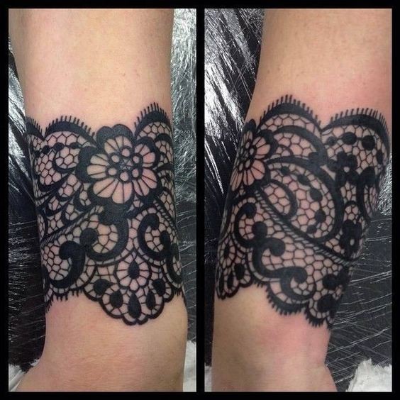 25 tatouages dentelle femme sur le bras 3