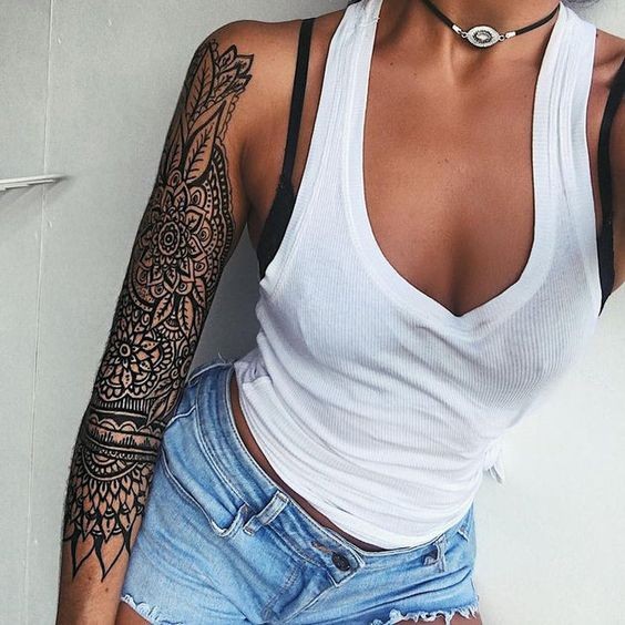 25 tatouages dentelle femme sur le bras 25