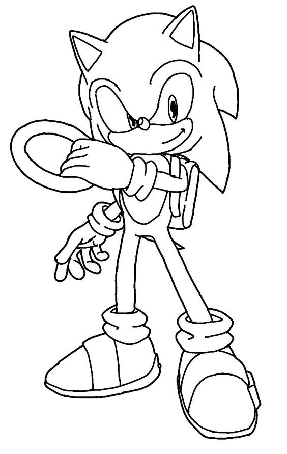 28 pages de coloriage Sonic pour les enfants 16