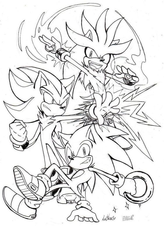 28 pages de coloriage Sonic pour les enfants 20