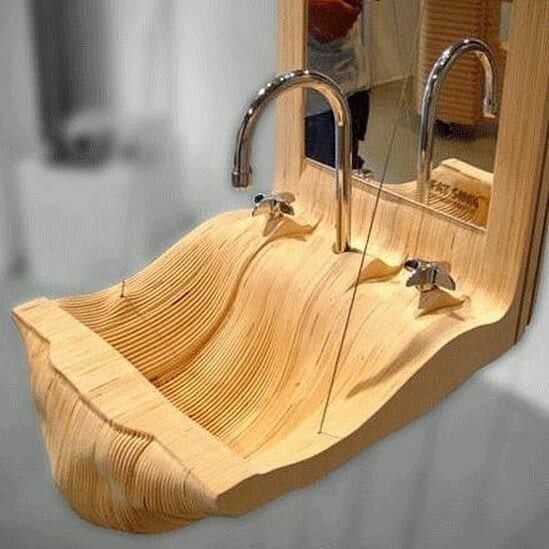 30 idées de lavabos en bois 19