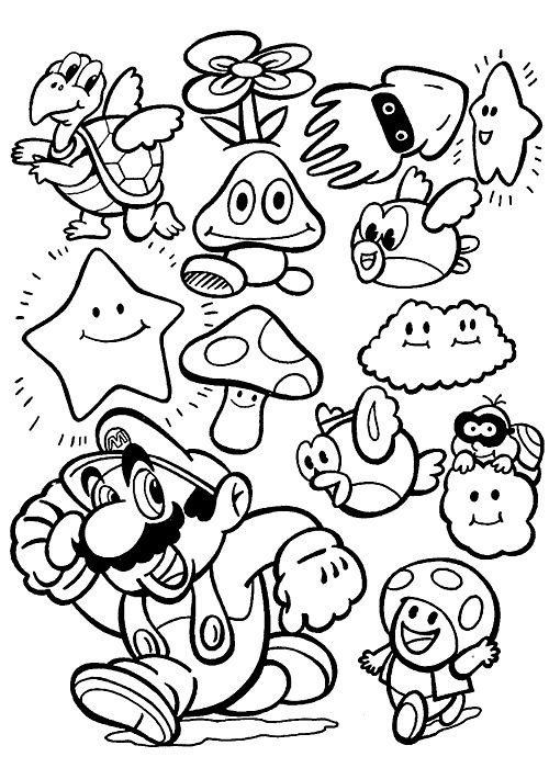 33 idées & tutos pour apprendre à dessiner Mario 23