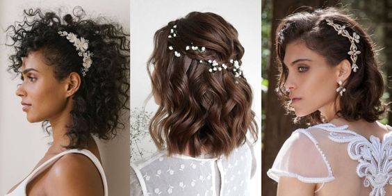 Coupe courte mariage : 31 idées de coiffures de mariées pour cheveux courts 18