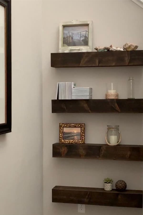 best diy floating shelves