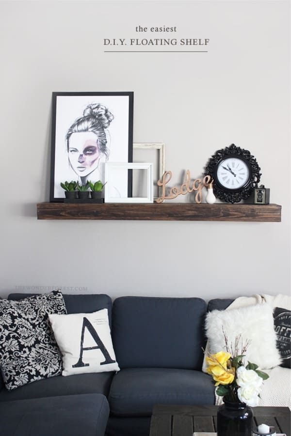 easy to build floating shelf ideas