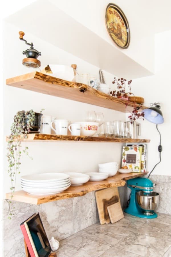 best wooden floating shelf examples