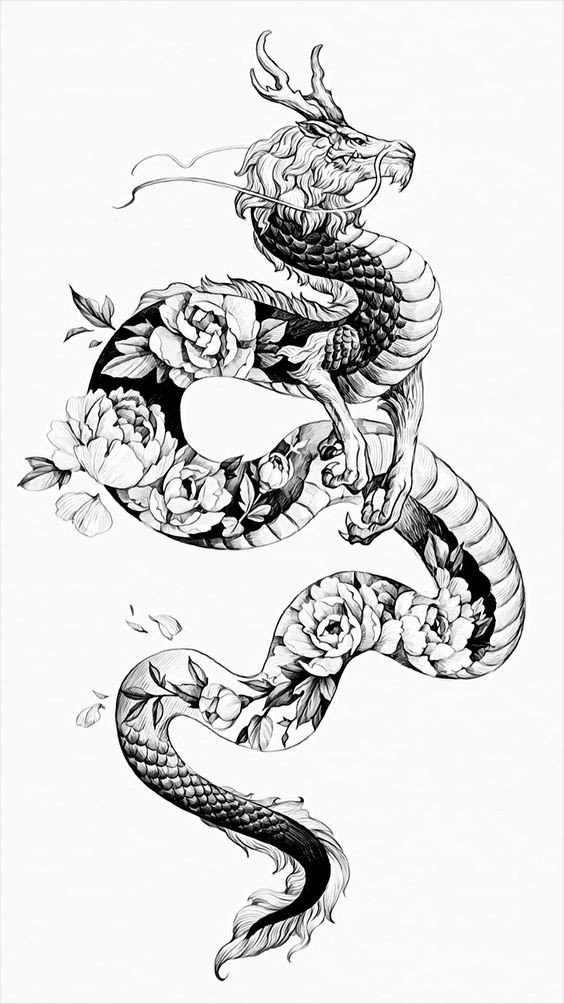 Tatouage Dragon Japonais : 19 Motifs & Dessins Pour S'inspirer 11