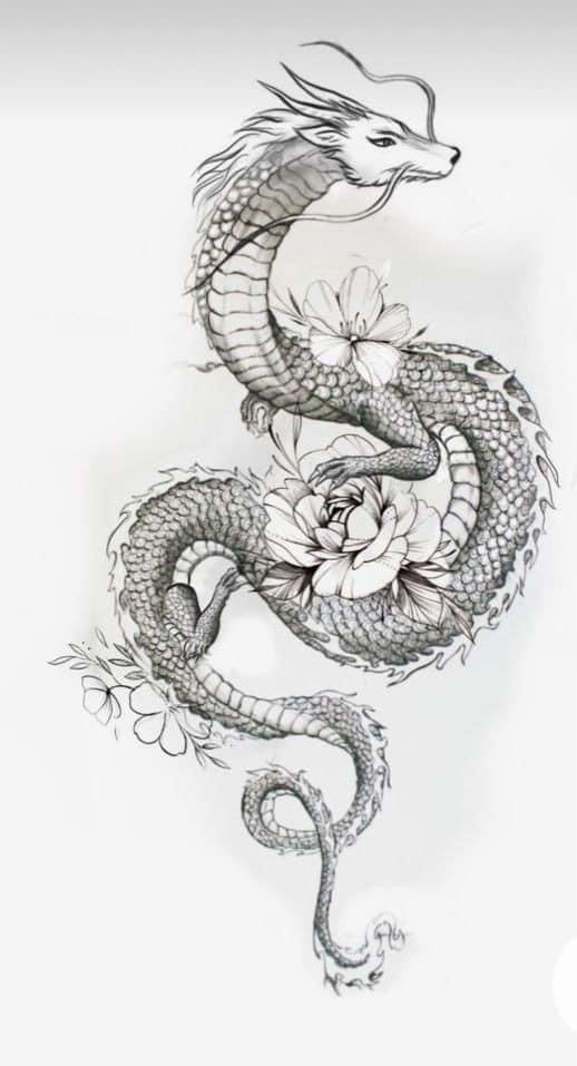 Tatouage Dragon Japonais : 19 Motifs & Dessins Pour S'inspirer 8