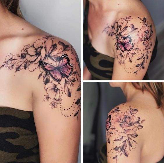 Tatouage Épaule Femme : 39 Idées & Significations 15 Tatouage Épaule Femme : 39 Idées & Significations 15