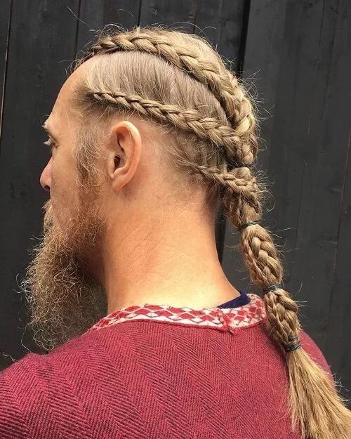 Tresses viking homme : 39 coupes de cheveux inspirées des Vikings en 2023 36