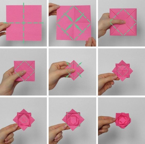 20 façons charmantes de réaliser des fleurs en origami 14