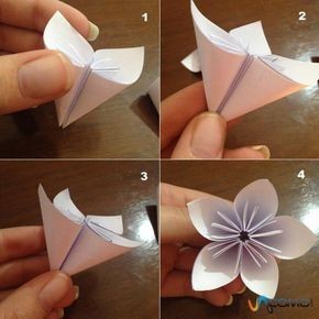 20 façons charmantes de réaliser des fleurs en origami 15