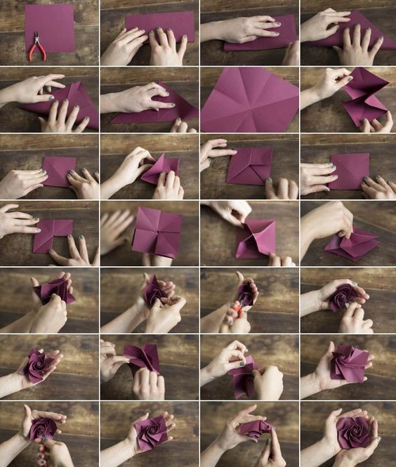 20 façons charmantes de réaliser des fleurs en origami 18