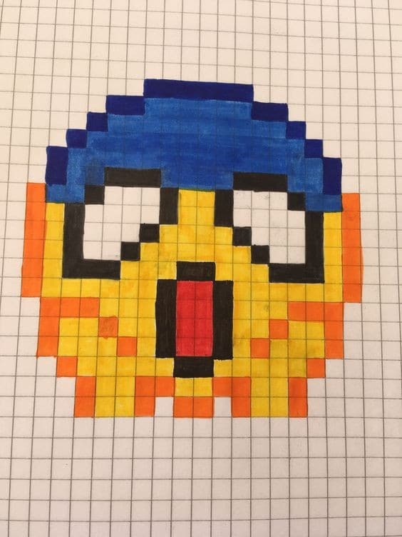 Pixel Art Difficile : 48 idées de Dessins à Colorier 33
