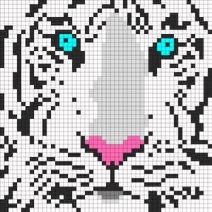 Pixel Art Difficile : 48 idées de Dessins à Colorier 40