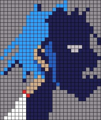 Pixel Art Difficile : 48 idées de Dessins à Colorier 41