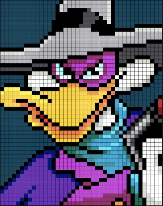 Pixel Art Difficile : 48 idées de Dessins à Colorier 42