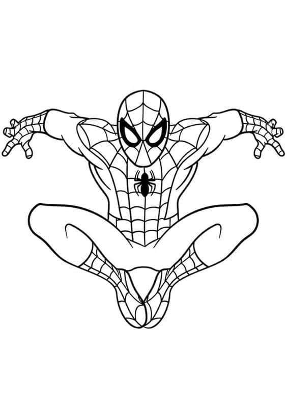 Top 50 Dessins Spiderman Gratuits & Faciles à Colorier en 2023 12