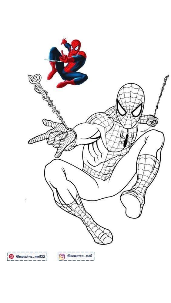 Top 50 Dessins Spiderman Gratuits & Faciles à Colorier en 2023 31