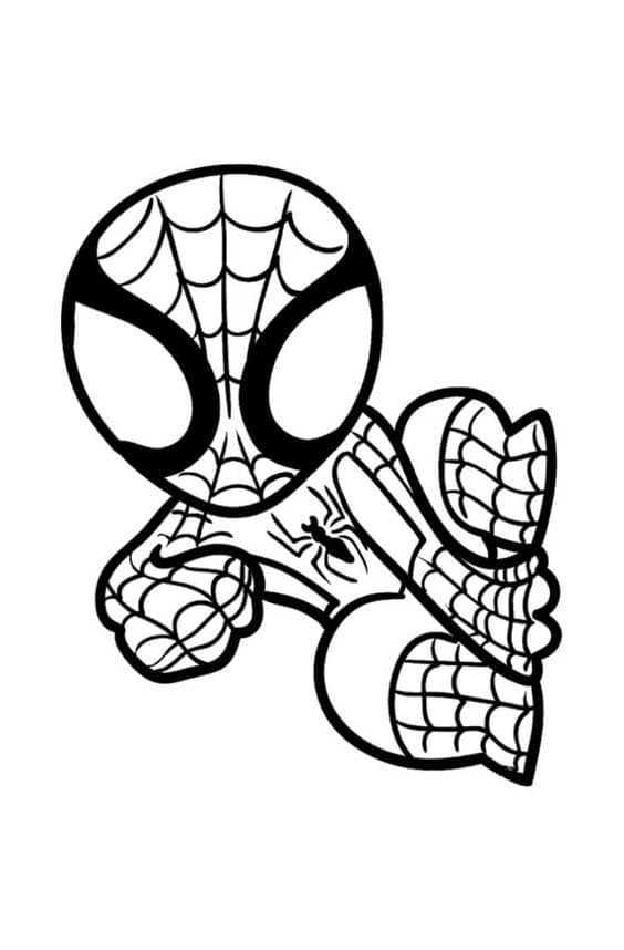 Top 50 Dessins Spiderman Gratuits & Faciles à Colorier en 2023 34