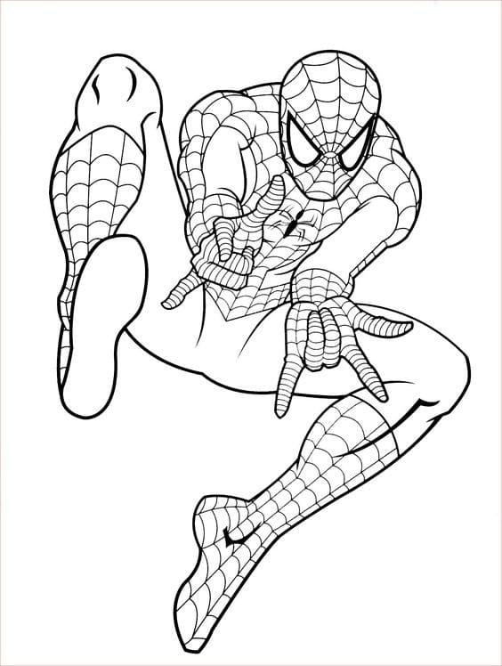 Top 50 Dessins Spiderman Gratuits & Faciles à Colorier en 2023 42