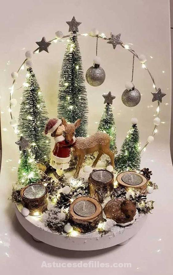 13 Décors de Table de Noël à faire Soi-Même 9