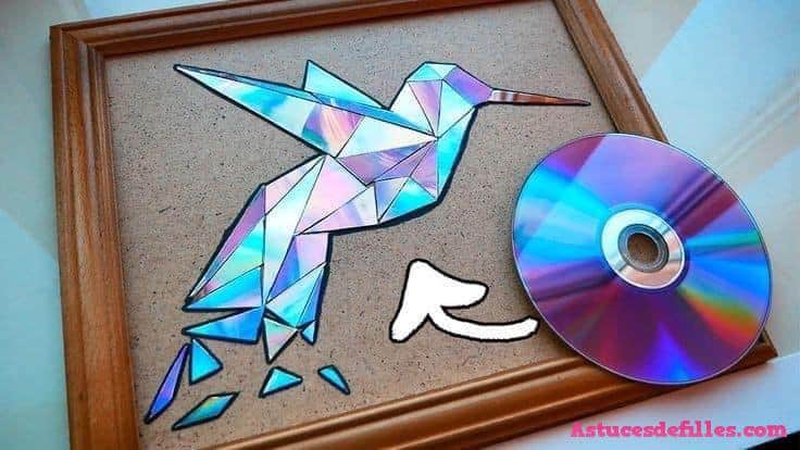 16 Bricolages faciles à faire avec des CDs réutilisés 11