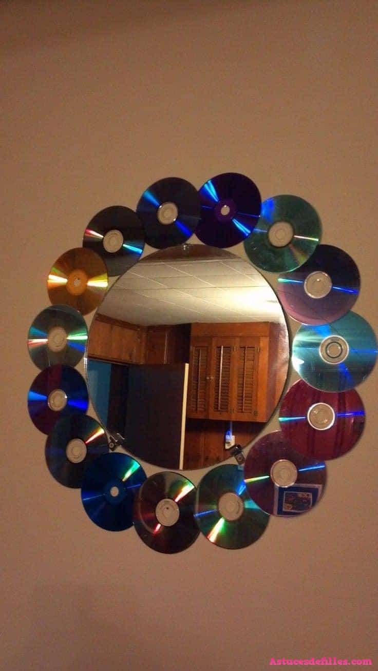 16 Bricolages faciles à faire avec des CDs réutilisés 14