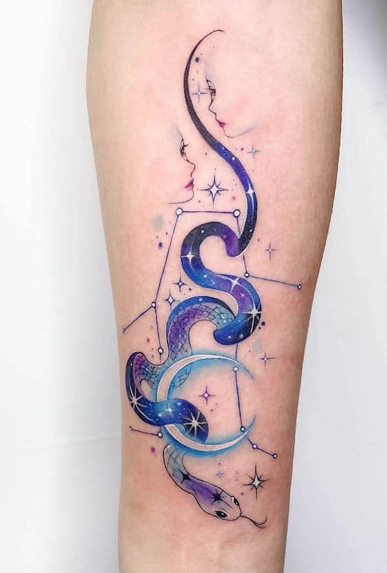 23 Top idées de tatouages féminins colorés 19