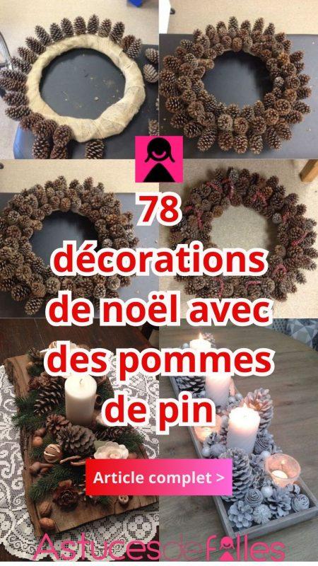 78 décorations de noël avec des pommes de pin 79