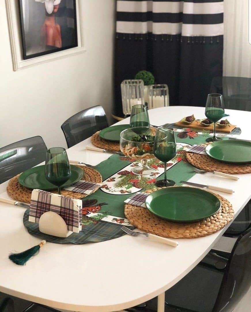 80 Décorations de tables de Noël et repas de Noël