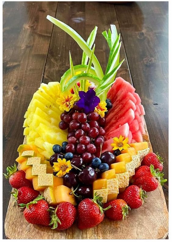 12 Idées de décorations table avec des fruits 4