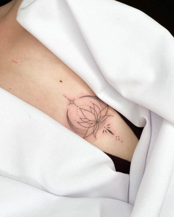70 Tatouages fleur de lotus pleins de beauté et de symbolisme 59