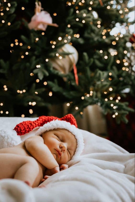 17 belles idées pour photographier votre bébé à Noël 10