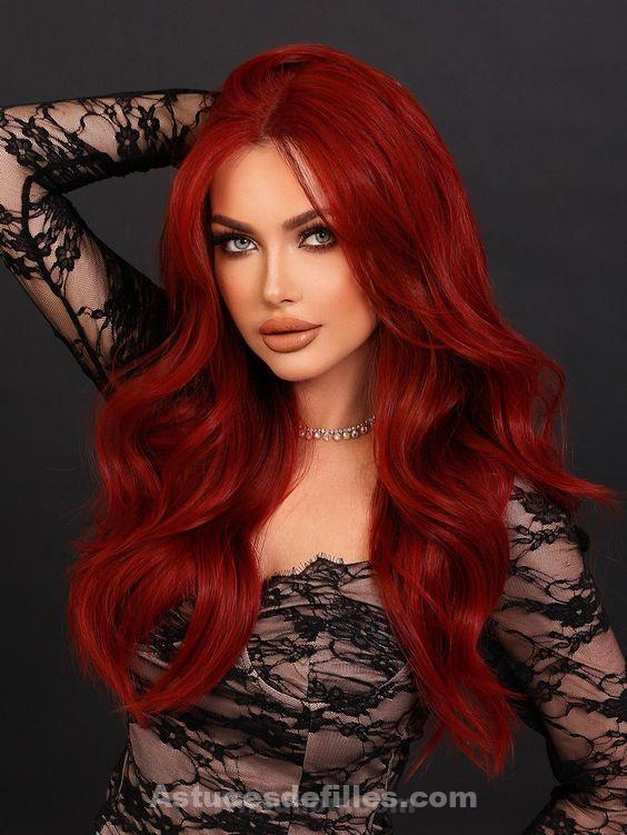 Les 44 plus belles colorations cheveux rouge 13