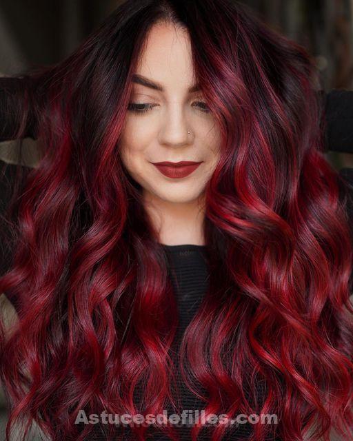 Les 44 plus belles colorations cheveux rouge 18