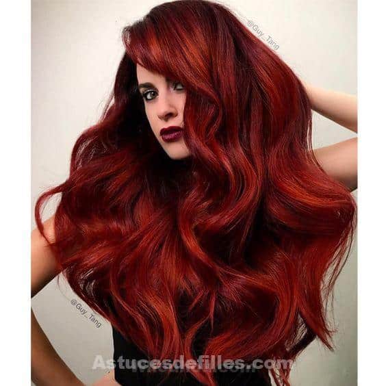 Les 44 plus belles colorations cheveux rouge 22