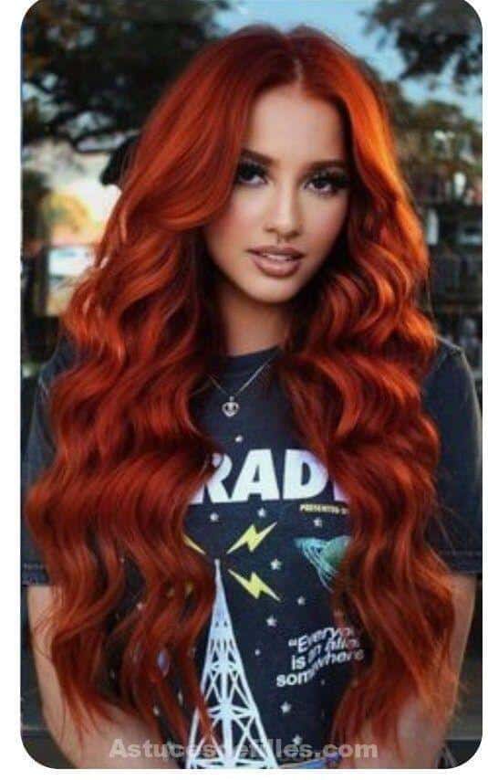 Les 44 plus belles colorations cheveux rouge 29