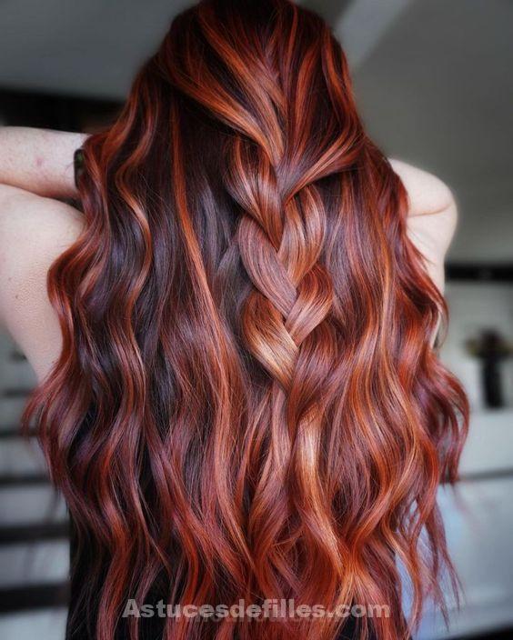 Les 44 plus belles colorations cheveux rouge 34