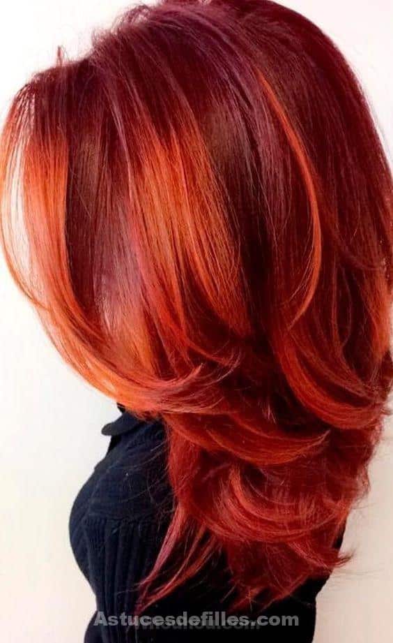 Les 44 plus belles colorations cheveux rouge 39