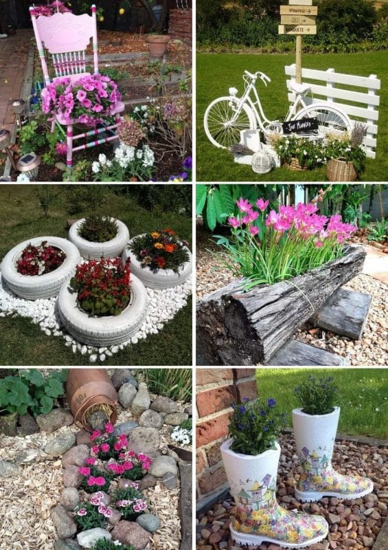 9 idées pour embellir votre jardin avec des objets recyclés 10