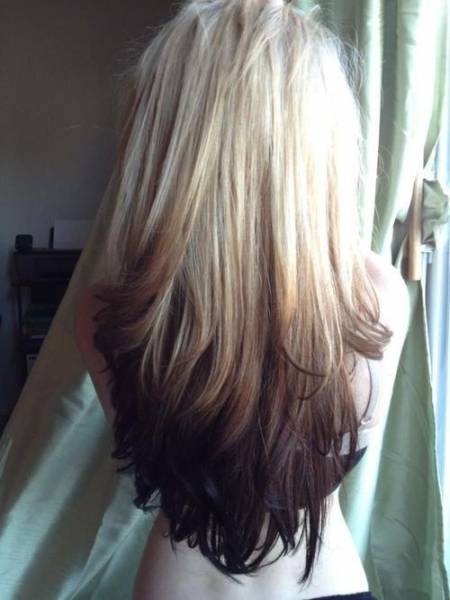 Cute-Long-Hairstyle-for-Straight-Hair-Blonde-to-Dark-Brown-Ombre