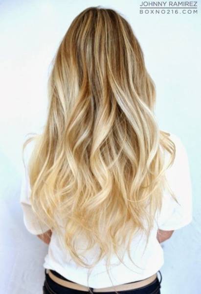 Cute-Long-Wavy-Hair-Ombre-Hairstyles-2014-2015