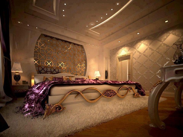 idées-chambre-romantique-conception-de-luxe-de-décoration