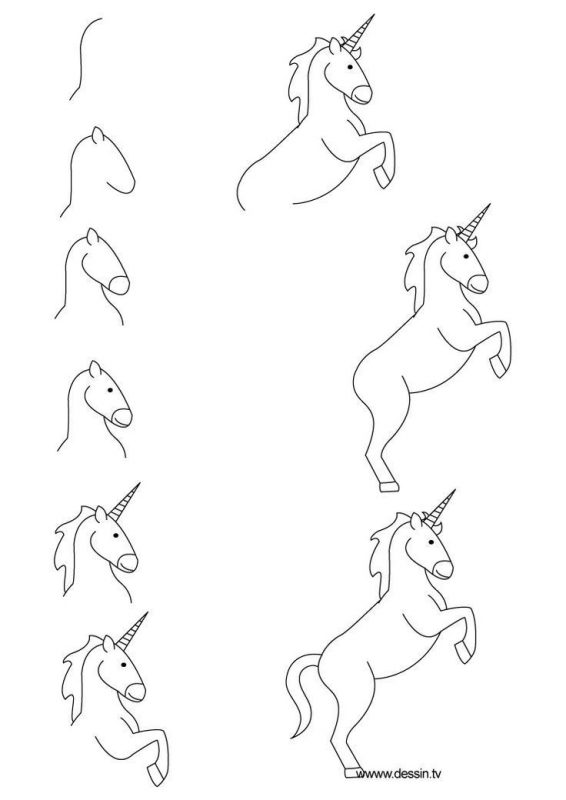 100 top idées & tutos de dessins licornes 59 100 top idées & tutos de dessins licornes 59
